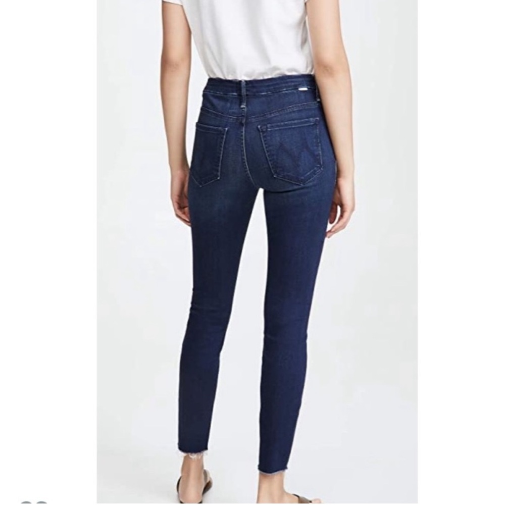 Mother High Waisted Looker Fray Hem Skinny - Size 24 - Picture 7 of 15